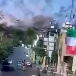 یکی از شاهدان عینی جنایت اسرائیل در میدان تجریش به تلویزیون می‌آید