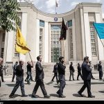 دسته عزاداران دانشگاه تهران صحنه‌ی تجدید پیمان با رهبر انقلاب شد