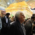 لحظاتی از طراحی ضریح مطهر امام حسین(ع) توسط استاد محمود فرشچیان