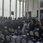 مراسم وداع با استاد فرشچیان در  هنرستان هنرهای زیبا آغاز شد