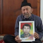 پدر شهید «قربانعلی مسافر» در کنار فرزند شهیدش آرام گرفت