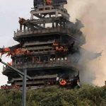 معبد ۱۵۰۰ ساله چین در آتش سوخت