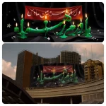 دیوارنگاره جدید میدان ولیعصر (عج) به مناسبت شهادت حضرت فاطمه (س)