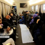 عزاداری شهادت حضرت زهرا(س) در قطار زائران رضوی