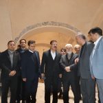 بازدید دارابی از حمام تاریخی نوبهار عجب‌شیر